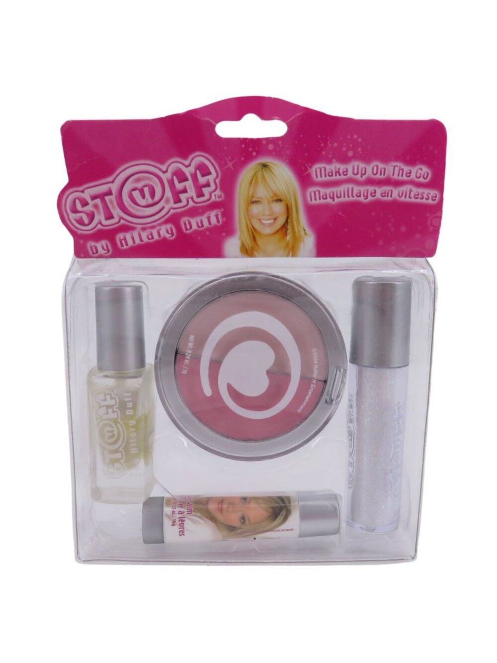 Y2K Stuff by Hilary Duff Makeup On the Go Kit Shimmer Balm Lip Gloss Polish NEW